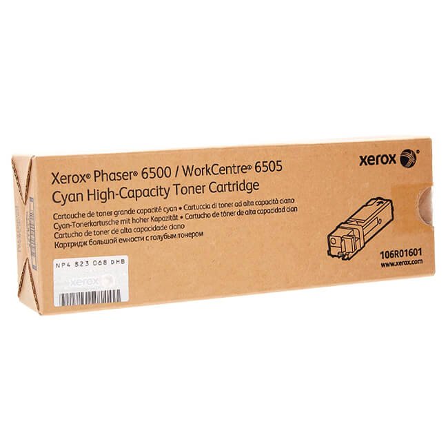 Toner Xerox 106R01601 Cyan 2,500 páginas Toner Xerox 106R01601 Cyan 2,500 páginas