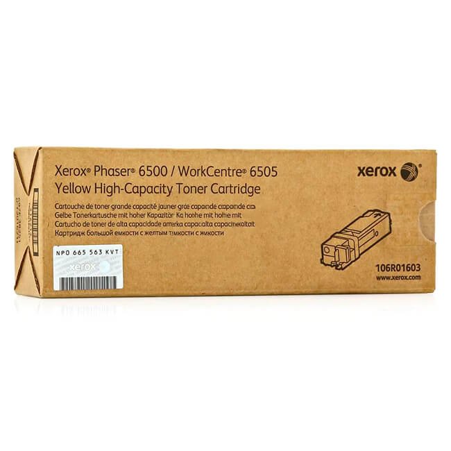 Toner Xerox 106R01603 Yellow 2,500 páginas Toner Xerox 106R01603 Yellow 2,500 páginas