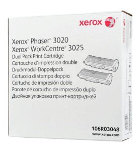 Toner Xerox Phaser 3020 / Wc 3025 (106R03048) Black Dual Pack (3K)