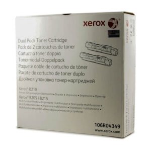 Toner Xerox 106R04349  Negro Dual pack 6,000 páginas