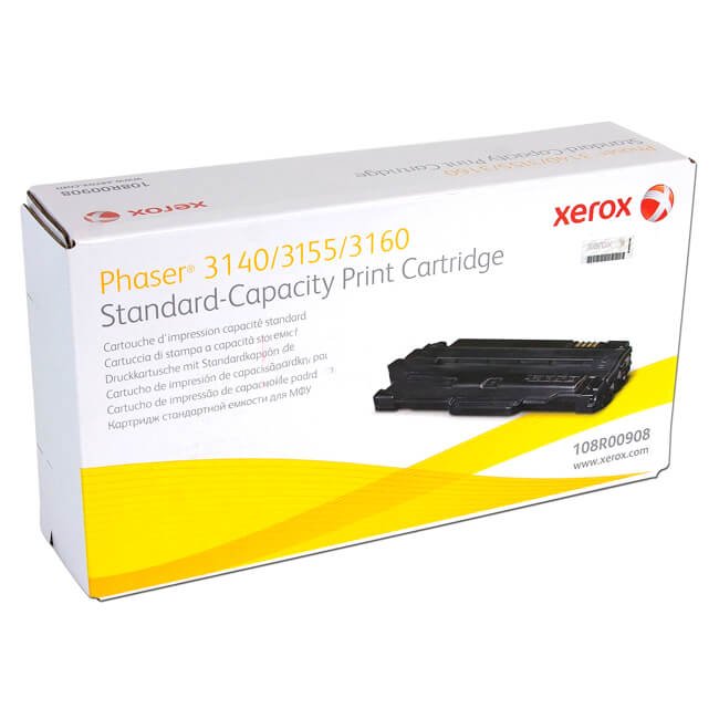 Toner Xerox 108R00908 Negro 1,500 páginas Toner Xerox 108R00908 Negro 1,500 páginas