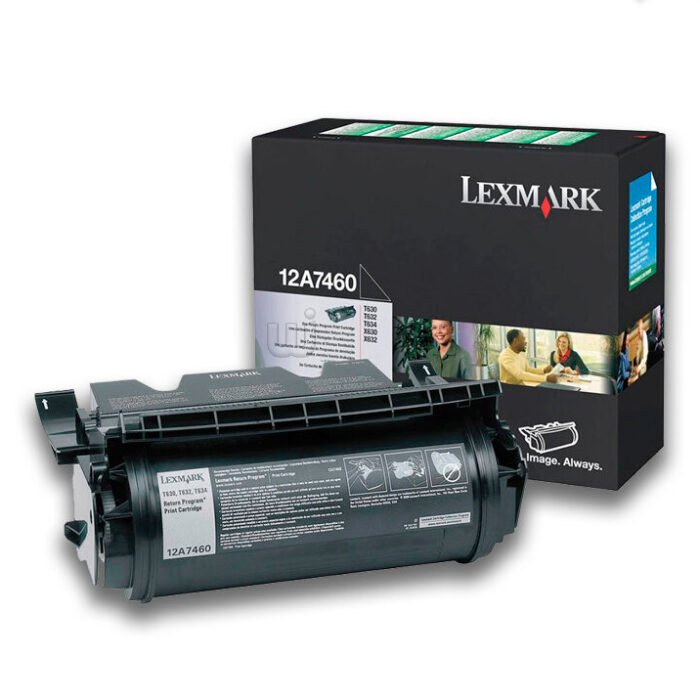 Tóner Lexmark 12A7460 Negro 5,000pag Tóner Lexmark 12A7460 Negro 5,000pag