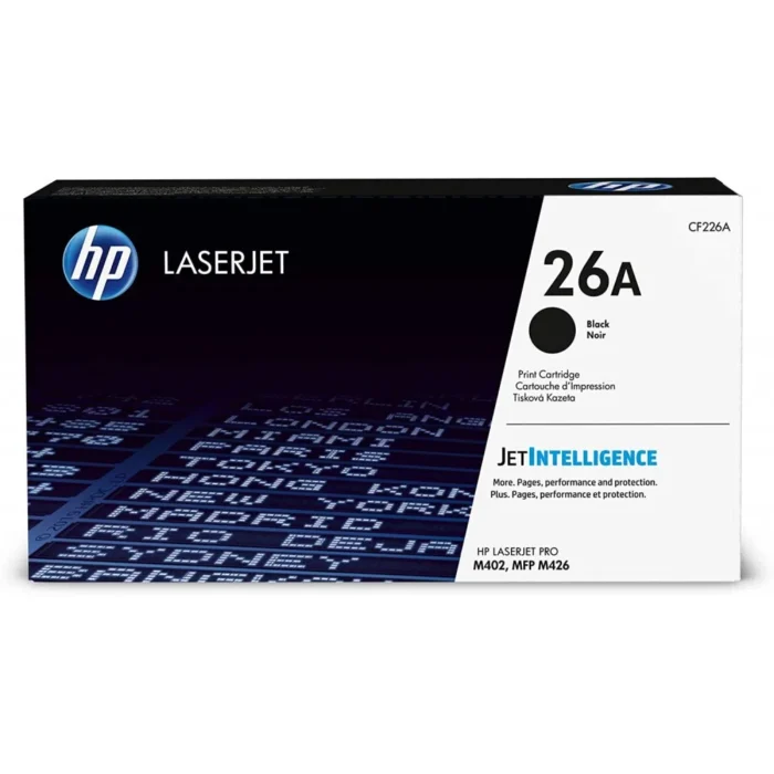 Toner Hp 26A (CF226A) Negro 3,100 Pag LaserJet Pro M402dn Toner Hp 26A (CF226A) Negro 3,100 Pag LaserJet Pro M402dn