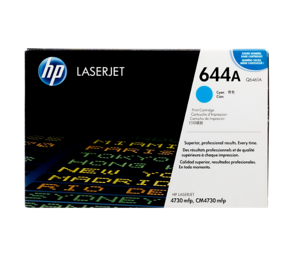 Tóner Hp 644A (Q6461A) Cyan 12,000 Pag Color LaserJet 4730 Tóner Hp 644A (Q6461A) Cyan 12,000 Pag Color LaserJet 4730
