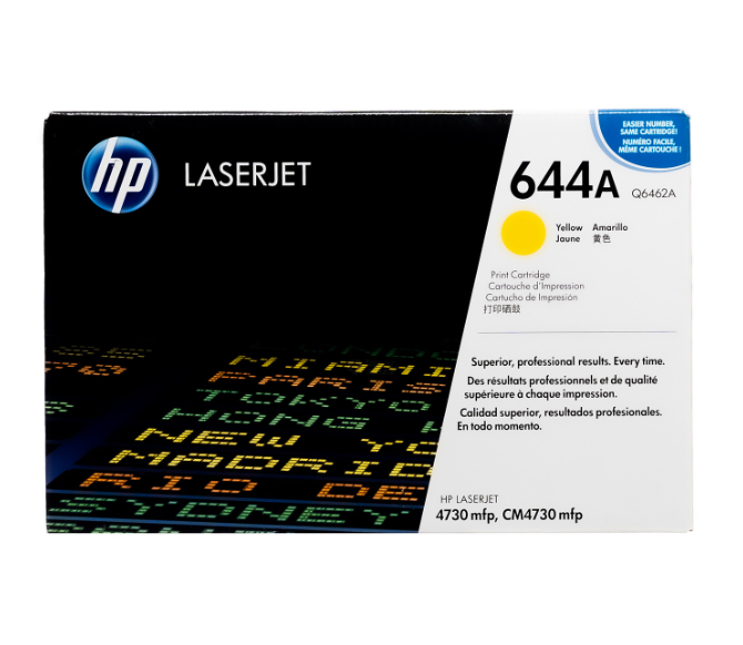 Tóner Hp 644A (Q6462A) Yellow 12,000 Pag Color LaserJet 4730 Tóner Hp 644A (Q6462A) Yellow 12,000 Pag Color LaserJet 4730