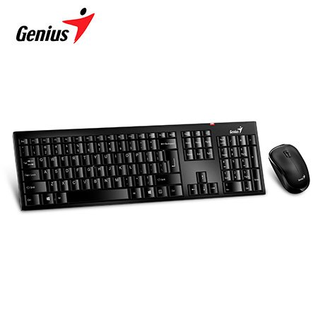 Teclado Genius + Mouse Slimstar 8000SE Wireless Black SP (0028053) Teclado Genius + Mouse Slimstar 8000SE Wireless Black SP (0028053)