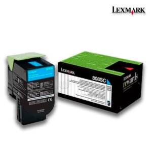 Tóner Lexmark 80C8SC0 (808SC) Cyan  2,000pag