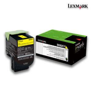 Tóner Lexmark 80C8XY0 (808XY) Yellow 4,000pag