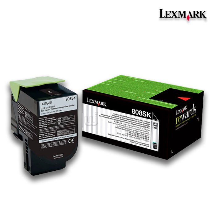 Tóner Lexmark 80C8SK0 (808SK) Negro 2,500pag Tóner Lexmark 80C8SK0 (808SK) Negro 2,500pag
