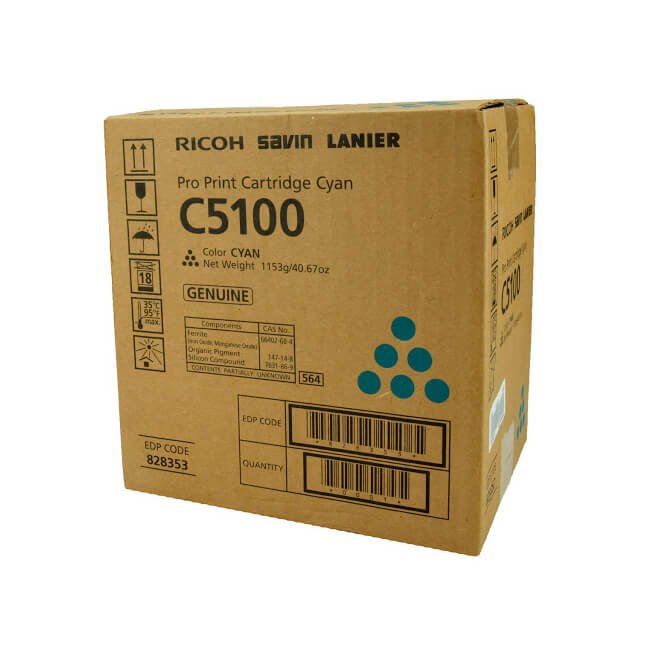 Toner Ricoh 828353 Cyan 52,000 páginas Toner Ricoh 828353 Cyan 52,000 páginas