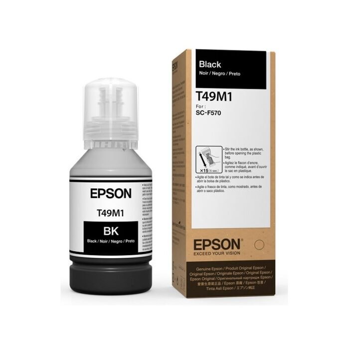 Botella de Tinta Epson T49M120 Negro 140ML Botella de Tinta Epson T49M120 Negro 140ML