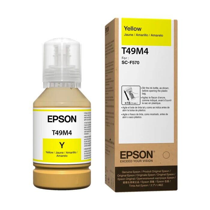 Botella de Tinta Epson T49M420 Yellow 140ML Botella de Tinta Epson T49M420 Yellow 140ML