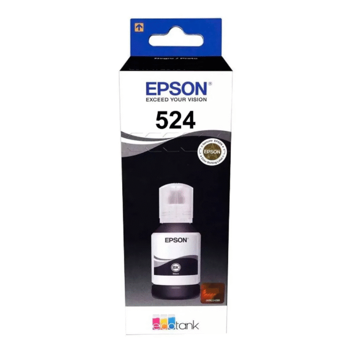 Botella de Tinta Epson T524 (T524120) Negro 127ml Botella de Tinta Epson T524 (T524120) Negro 127ml