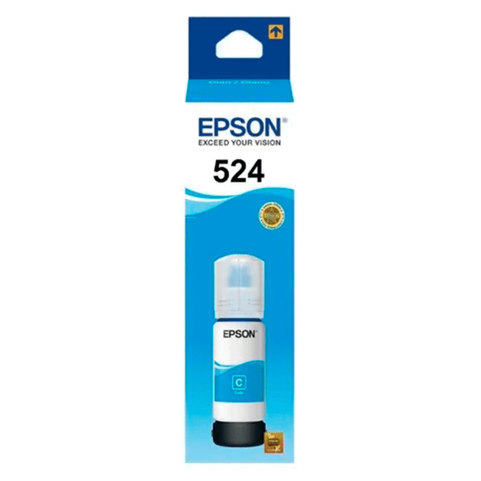 Botella de Tinta Epson T524 (T524220) Cyan 70ml Botella de Tinta Epson T524 (T524220) Cyan 70ml