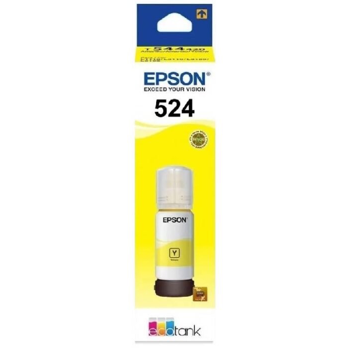 Botella de Tinta Epson T524 (T524420) Yellow 70ml Botella de Tinta Epson T524 (T524420) Yellow 70ml