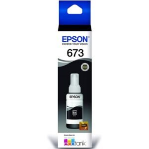 Botella de Tinta Epson T673 (T673120) Negro 70ml