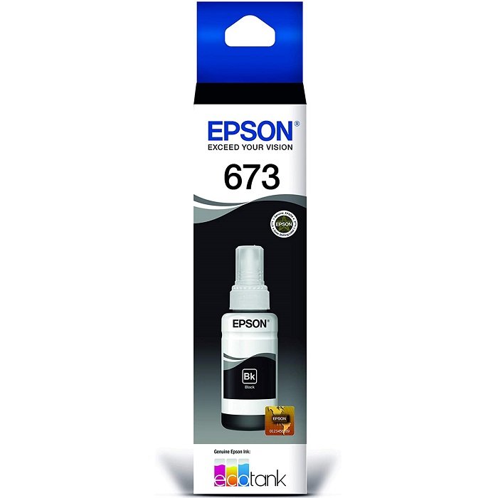 Botella de Tinta Epson T673 (T673120) Negro 70ml Botella de Tinta Epson T673 (T673120) Negro 70ml