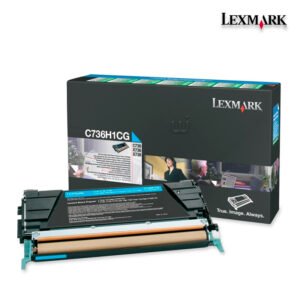 Tóner Lexmark C736H1CG Cyan 10,000pag