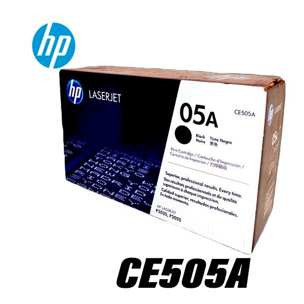 Cartucho de Tóner HP 05A Negro LaserJet Original (CE505A) Cartucho de Tóner HP 05A Negro LaserJet Original (CE505A)