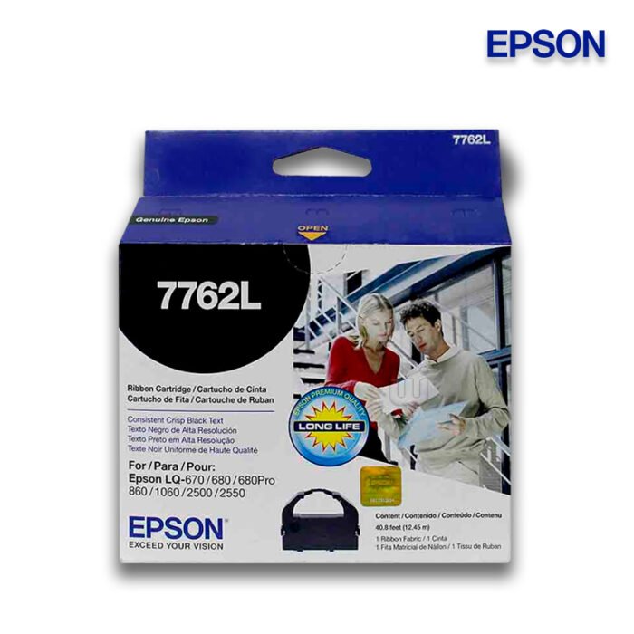 Cinta Epson 7762L Negro LQ-2550 2500 Cinta Epson 7762L Negro LQ-2550 2500