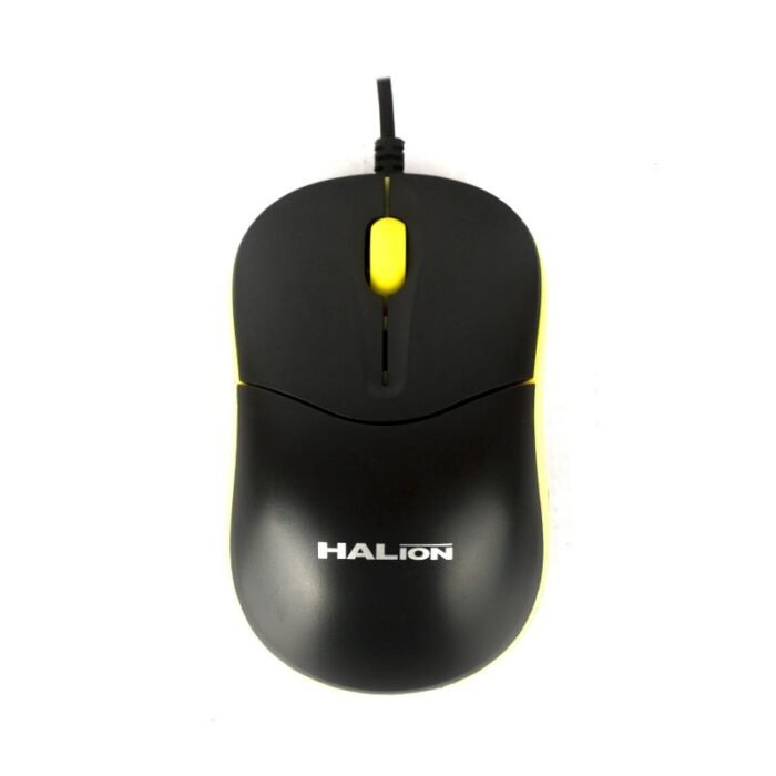Mouse Halion C/Cable Ha-M1965 Yellow/Black