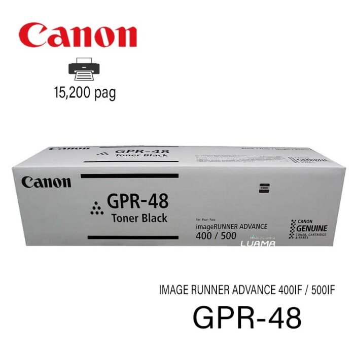 Toner Canon GPR-48 Negro 15,200pag.