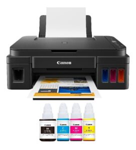 Impresora Canon Pixma G2110 Multifuncional de tinta continua, imprime / escanea / copia.