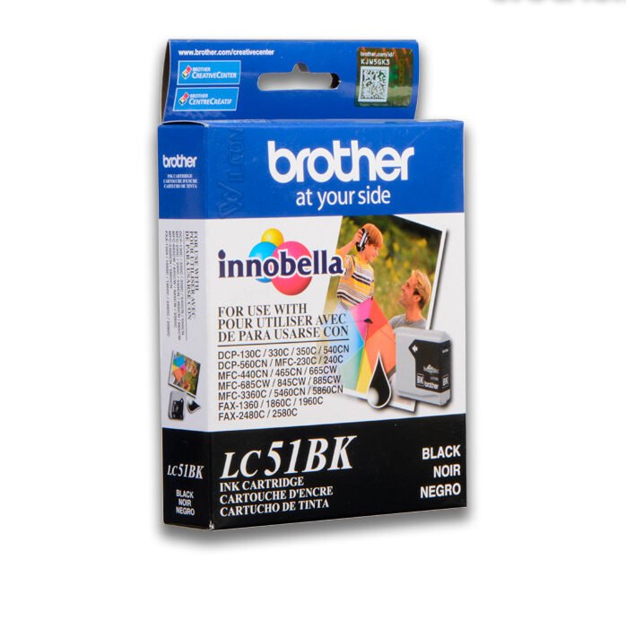 Tinta Brother LC-51BK Negro 500 paginas Tinta Brother LC-51BK Negro 500 paginas