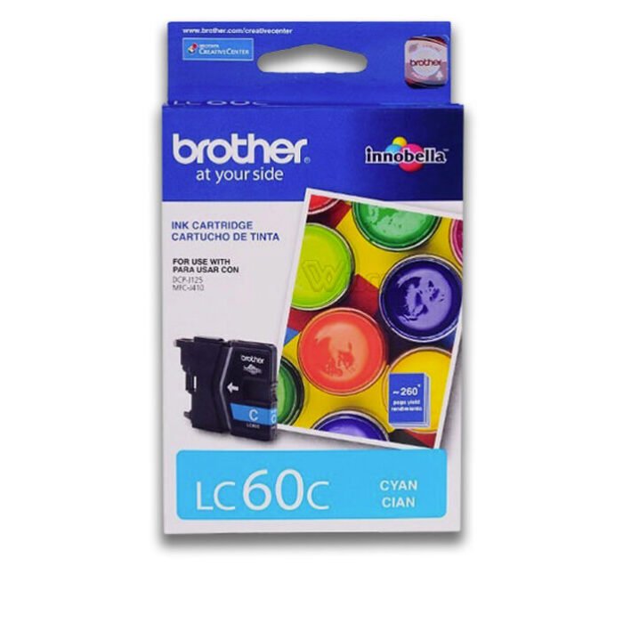 Tinta Brother LC-60C Cyan 260 paginas