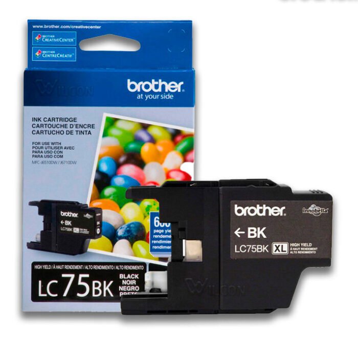 Tinta Brother LC-75BK Negro 600 paginas