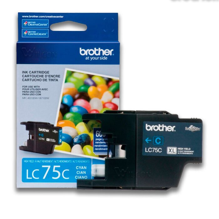 Tinta Brother LC-75C Cyan 600 paginas Tinta Brother LC-75C Cyan 600 paginas