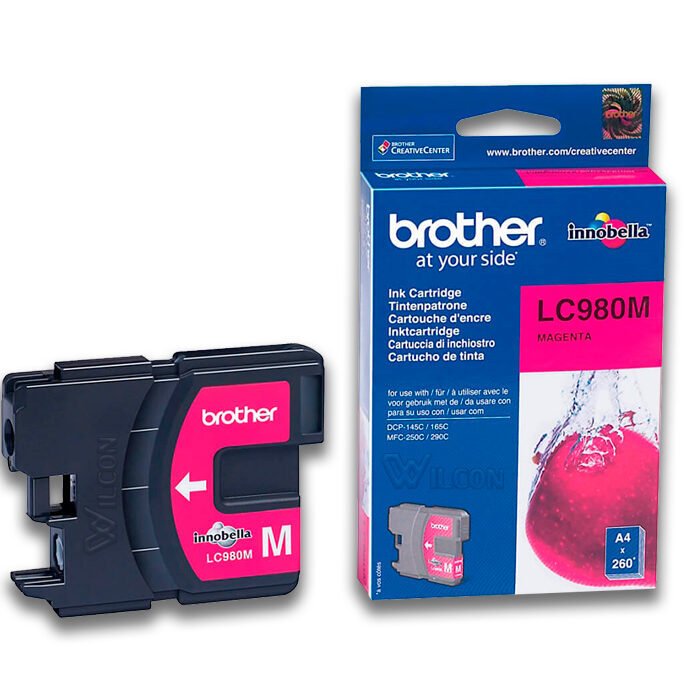Tinta Brother LC-980M Magenta 260 paginas Tinta Brother LC-980M Magenta 260 paginas