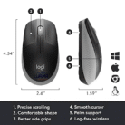 Mouse Logitech M190 Wireless Charcoal