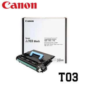 Toner Canon T03 Negro 51,500pag Original.