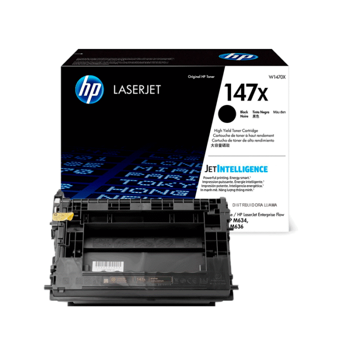 Tóner Hp 147X (W1470X) Negro 25,200 Pag LaserJet Enterprise M610 Tóner Hp 147X (W1470X) Negro 25,200 Pag LaserJet Enterprise M610