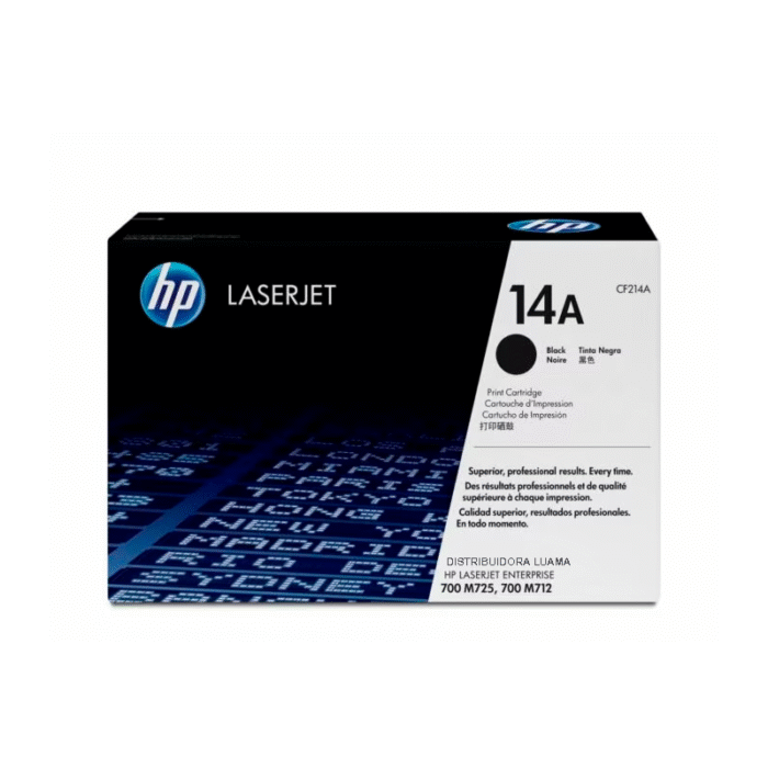 Toner Hp 14A (CF214A) Negro 10,000 Pag LaserJet Pro M712dn