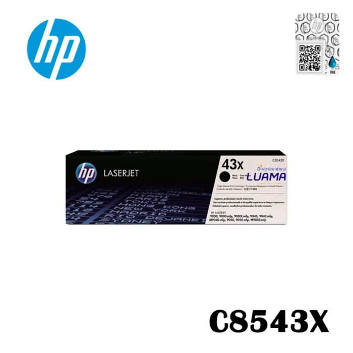 Toner Hp 43X (C8543X) 30,000 Pag LaserJet 9000 Toner Hp 43X (C8543X) 30,000 Pag LaserJet 9000
