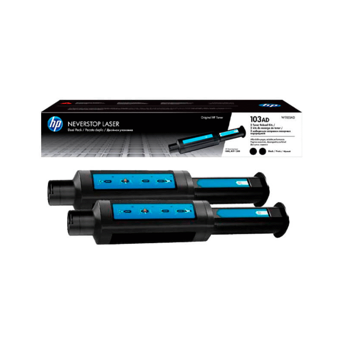 Tóner Hp 103AD (W1103AD) Negro 2,500pag Neverstop Laser 1200w,1000w