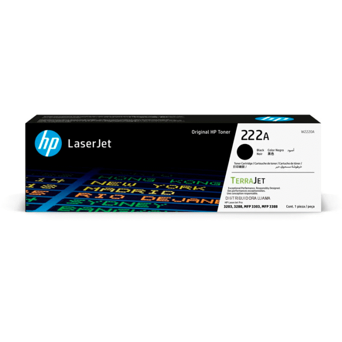 Toner HP W2220A (222A) LJ M3303 Black 1,300 Pgs Toner HP W2220A (222A) LJ M3303 Black 1,300 Pgs