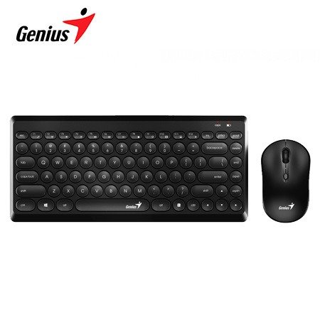 Teclado Genius + Mouse Luxemate Q8000 Wireless USB SP Black (0027909) Teclado Genius + Mouse Luxemate Q8000 Wireless USB SP Black (0027909)