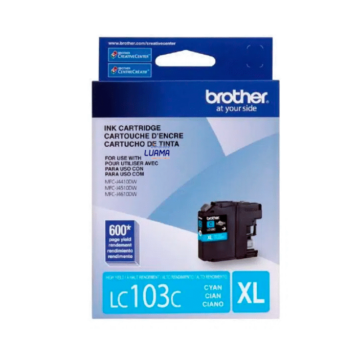 Tinta Brother LC-103C Cyan 600 Pag MFC-J4510DW Tinta Brother LC-103C Cyan 600 Pag MFC-J4510DW