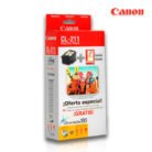 Tinta Canon CL-211 + Papel Foto 4″X6″ Tricolor 150 Pag