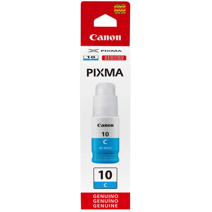 Tinta Canon GI-10C Cyan 70ML 7,700 Pag.  Pixma G5010