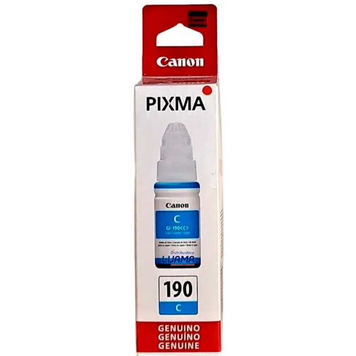 Tinta Canon GI-190C Cyan 70ML 7,000 Pag. G2100, G3100 Tinta Canon GI-190C Cyan 70ML 7,000 Pag. G2100, G3100