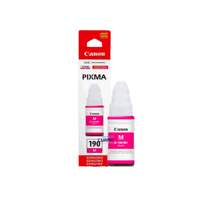 Tinta Canon GI-190M Magenta 70ML 7,000 Pag. G2100, G3100 Tinta Canon GI-190M Magenta 70ML 7,000 Pag. G2100, G3100