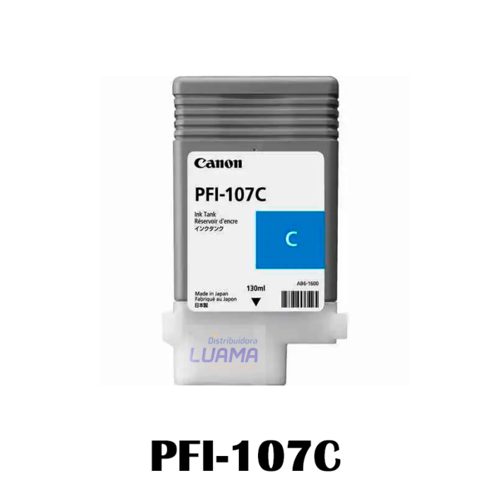 Tinta Canon PFI-107C Cyan 130ML-1