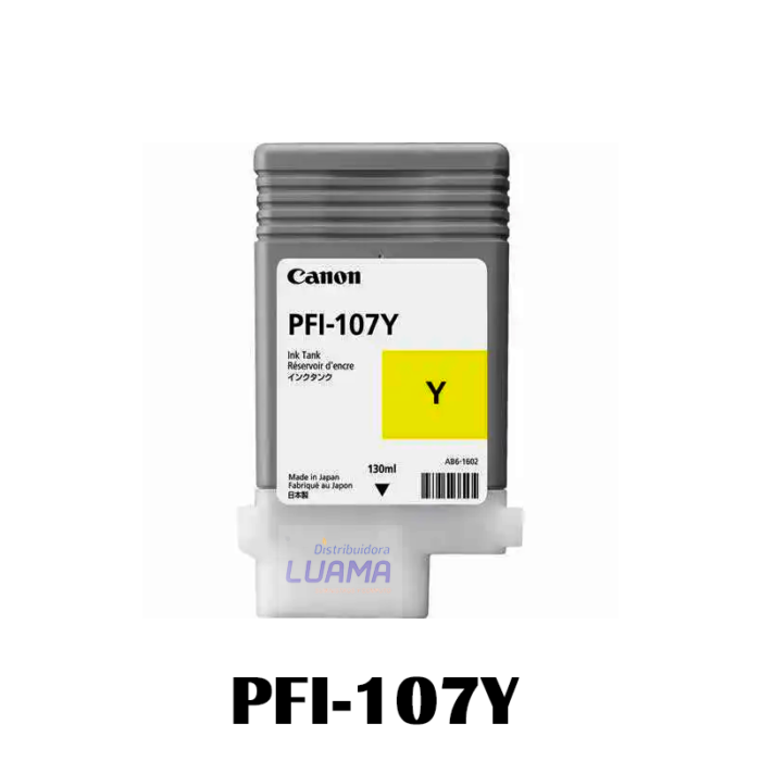 Tinta Canon PFI-107Y Yellow 130ML-1