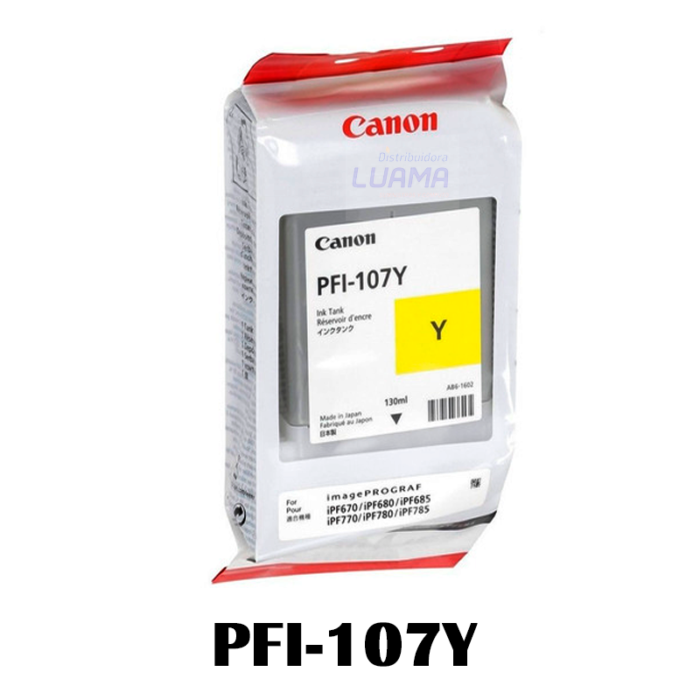 Tinta Canon PFI-107Y Yellow 130ML