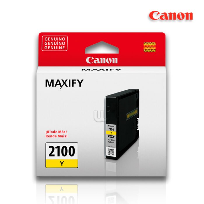 Tinta Canon PGI-2100 Yellow 9.6ML 700Pag. MB5310 IB4010 Tinta Canon PGI-2100 Yellow 9.6ML 700Pag. MB5310 IB4010