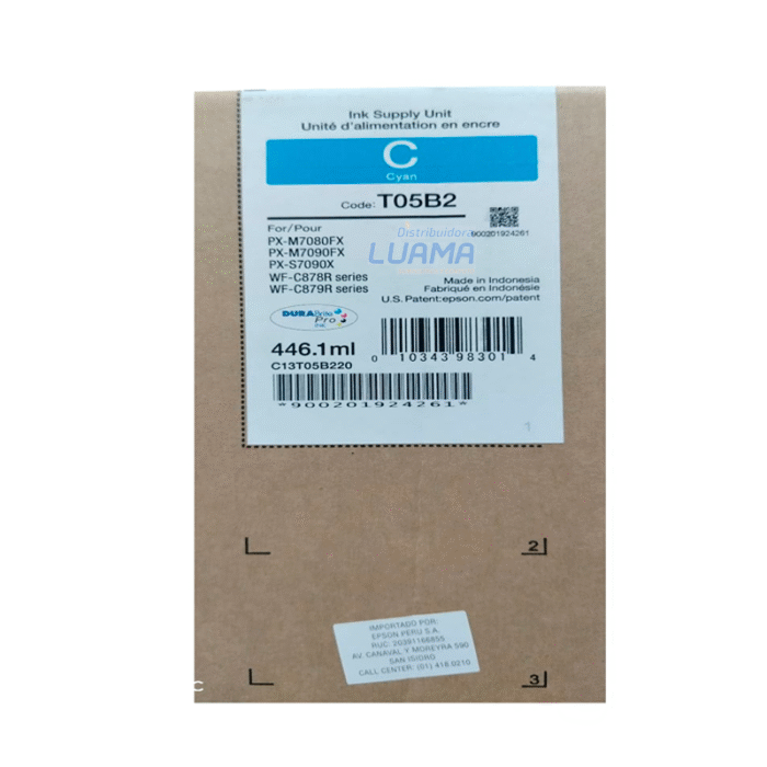 Tinta Epson T05B200 Cyan Tinta Epson T05B200 Cyan